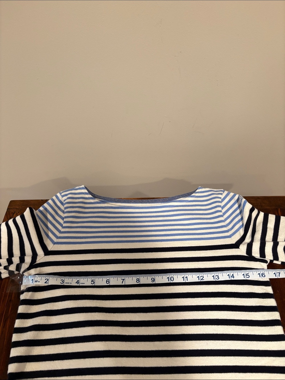 TALBOTS AUTHENTIC TALBOTS TEE - RANDALL STRIPE SIZE P - Picture 9 of 11